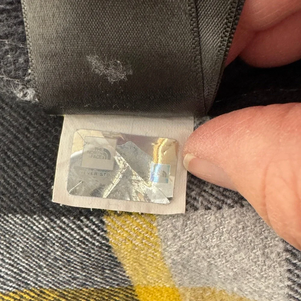 The North‎ Face Flannel Shirt XXL Black/yellow Heavyweight